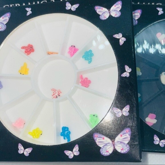 Random Ceramic 3-D Nail Art Acrylic Sculptures - Picture 2 of 2